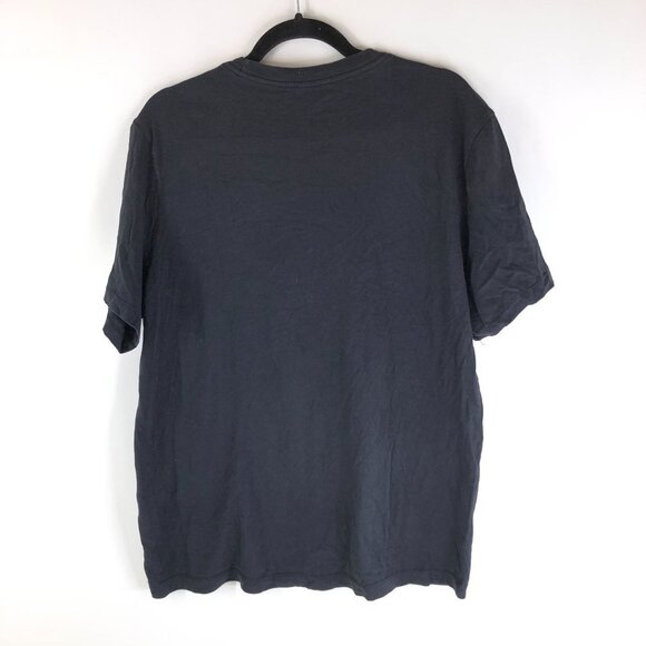 Nike Mens T-Shirt Just Do It Print Short Sleeve Tee Crew Neck Cotton Black L - Picture 2 of 5